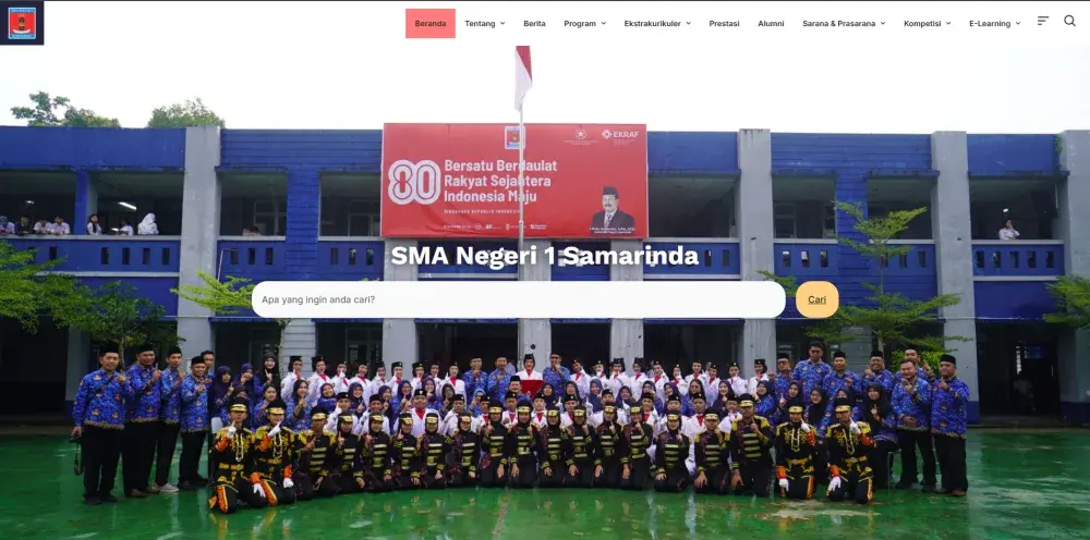 Profile Website SMA Negeri 1 Samarinda